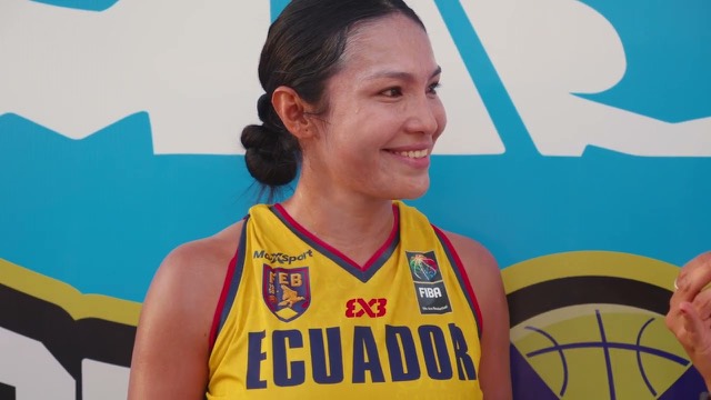 Erika Calderón, jugadora de Ecuador, en la Parada Santa Marta 2026